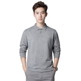 【購買灰色長袖Polo衫】|ESG|綠色科技|翻領設計|長袖羅紋袖口|左胸撞色刺繡圖案|袖部繡花裝飾|可持續性顧問|長袖Polo衫批發  P1822 【購買灰色長袖Polo衫】|ESG|綠色科技|翻領設計|長袖羅紋袖口|左胸撞色刺繡圖案|袖部繡花裝飾|可持續性顧問|長袖Polo衫批發  P1822